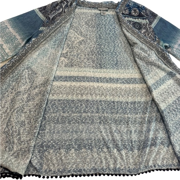 Catherines Open Front Paisley Cardigan Top Size 0X - Picture 15 of 17